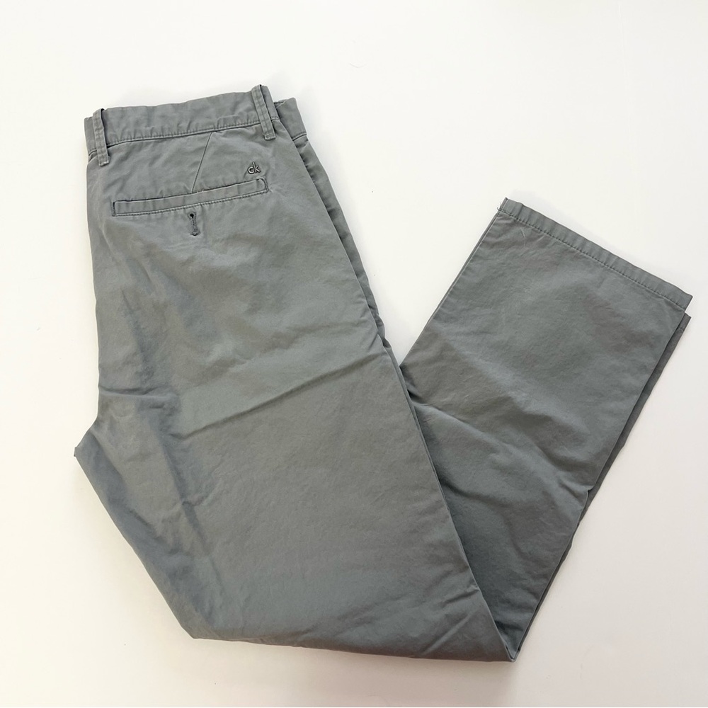 Men's Calvin Klein Gray Cotton Dress Pants‎ Size 30x29